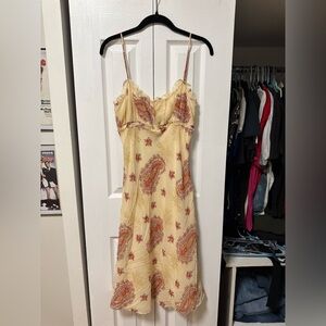 Vintage express floral paisley dress